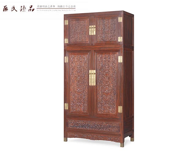 區氏臻品:雕洋花頂箱柜